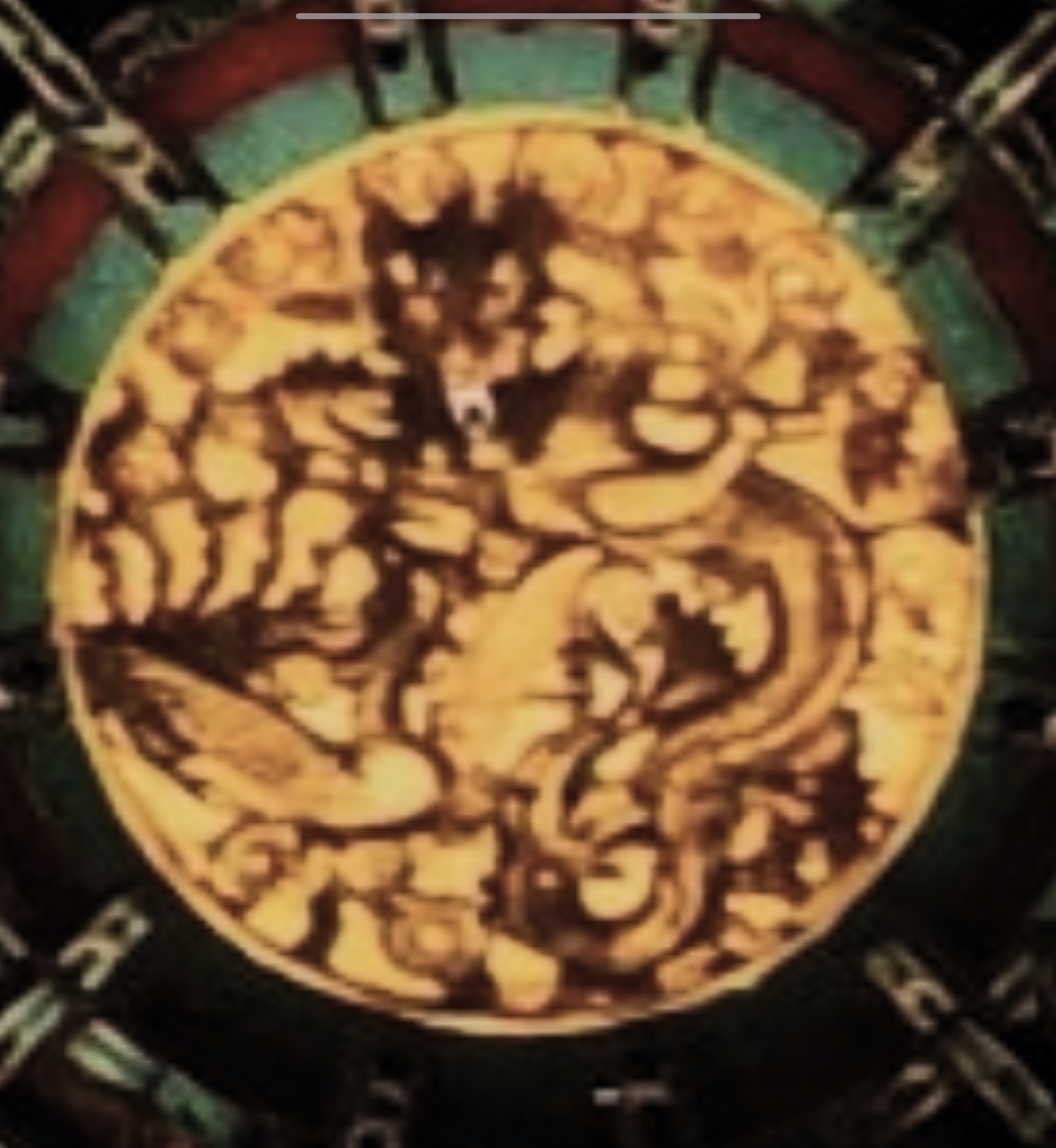 Golden, the Dragon (Sun flares) and his Phoenix center of caisson