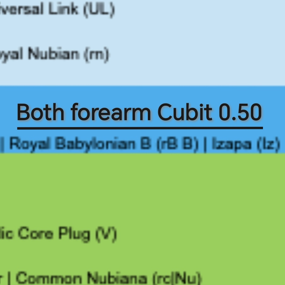 Royal Babylonian Cubit